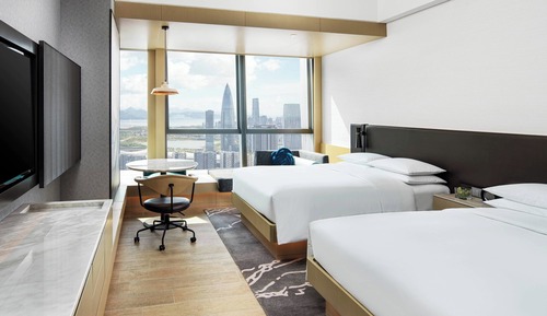 Room, 2 Double Beds, Bay View