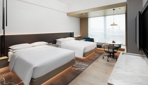 Room, 2 Double Beds, City View