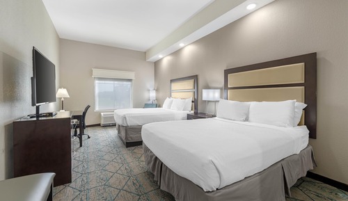 Standard Room, 2 Queen Beds, Refrigerator & Microwave