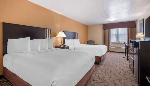 Standard Room, 2 Queen Beds, Non Smoking, Refrigerator & Microwave