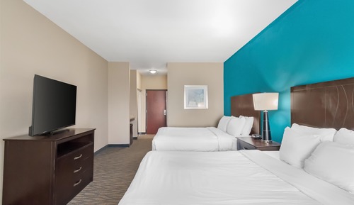 Standard Room, 2 Queen Beds, Non Smoking, Refrigerator & Microwave