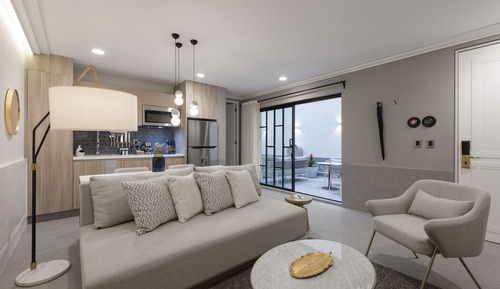 Design Suite, 1 King Bed with Sofa bed, Non Smoking, Kitchen