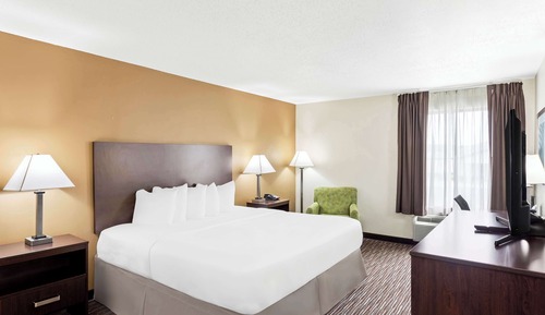 Standard Room, 1 King Bed, Non Smoking, Refrigerator & Microwave