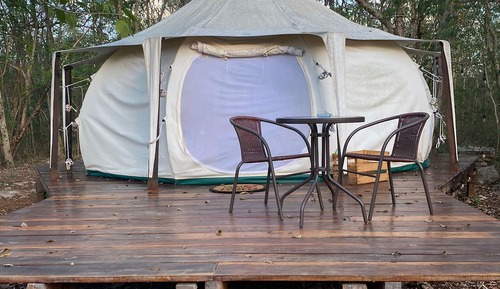 Family Tent, 2 Queen Beds, Non Smoking, Garden View