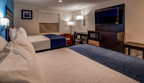Standard Room, 2 Queen Beds, Non Smoking, Refrigerator & Microwave
