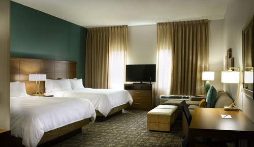 Studio Suite, 2 Queen Beds, Accessible, Kitchen (Hearing)
