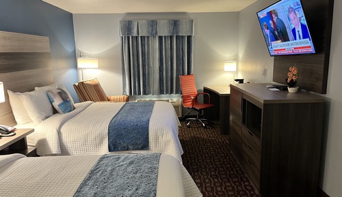 Double Room, 2 Queen Beds, Non Smoking, Refrigerator & Microwave
