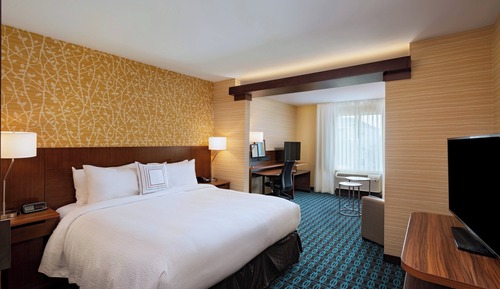 Suite, 1 King Bed with Sofa bed (Mobility Accessible, Roll-In Shower)