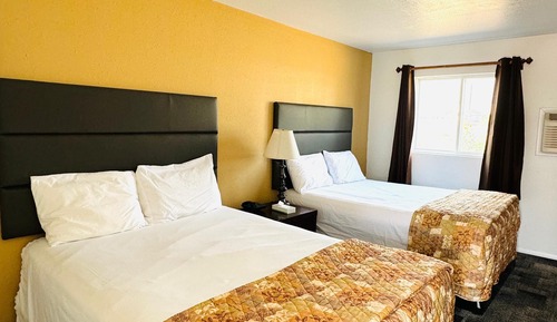 Economy Double Room, 2 Queen Beds, Non Smoking, Refrigerator & Microwave