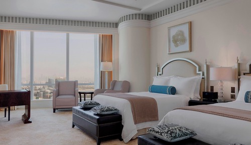 Superior Room, 2 Double Beds, Non Smoking, Partial Sea View