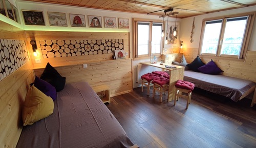 Family Room, Shared Bathroom