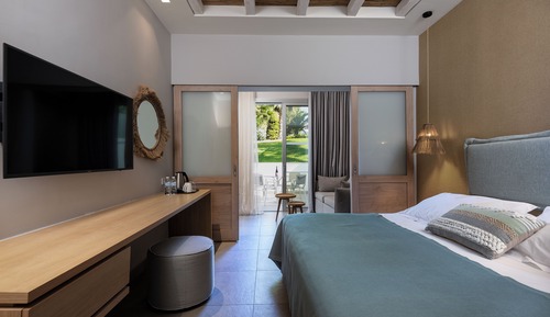 Premium Resort Room Sliding Doors Garden View