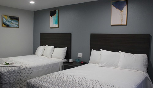 Standard Room, 2 Queen Beds, Non Smoking, Refrigerator & Microwave