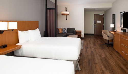 Room, Accessible (2 Queen Beds with Sofa bed, Shower)