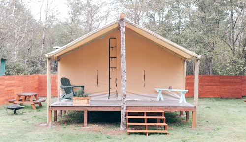 Family Tent, 1 King Bed with Sofa bed, Patio