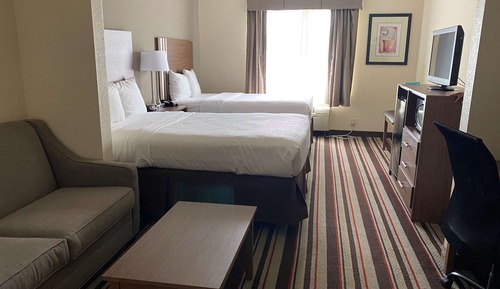 Standard Room, 2 Double Beds, Non Smoking, Refrigerator & Microwave (Larger Room)