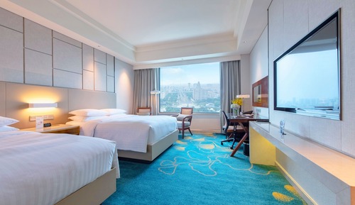 Room, 2 Double Beds, City View