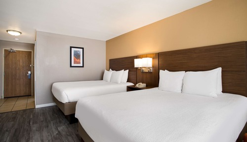 Standard Room, 2 Queen Beds, Non Smoking, Refrigerator & Microwave