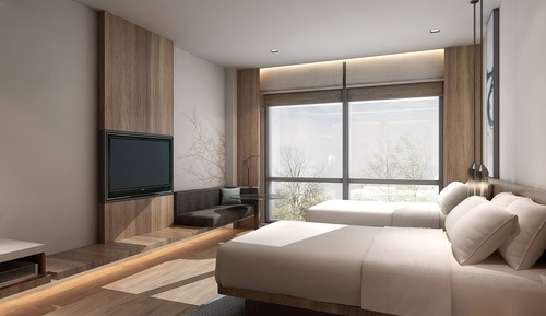 Deluxe Room, 2 Twin Beds, City View