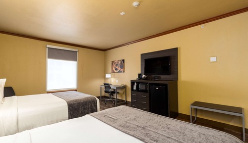 Standard Room, 2 Queen Beds, Non Smoking, Refrigerator & Microwave