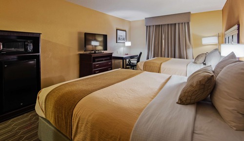 Standard Room, 2 Queen Beds, Non Smoking, Refrigerator & Microwave