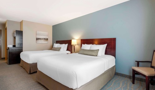 Standard Room, 2 Queen Beds, Non Smoking, Refrigerator & Microwave