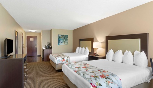 Standard Room, 2 Queen Beds, Non Smoking, Refrigerator & Microwave