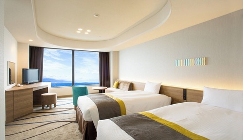 [Only 8/8]Lake Floor Twin Room (4 Guests), Non Smoking , with Fireworks viewing seats
