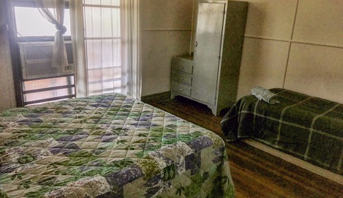 Small Family Room with Shared Bathroom