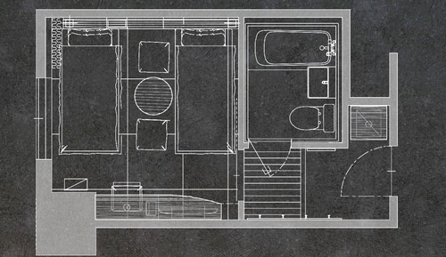 Japanese Style TATAMI Twin Room for 2 People