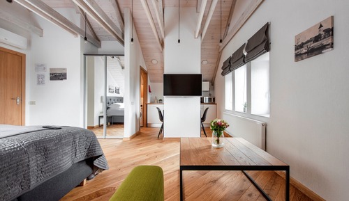 Presidential Studio Suite, 1 Queen Bed with Sofa bed, River View
