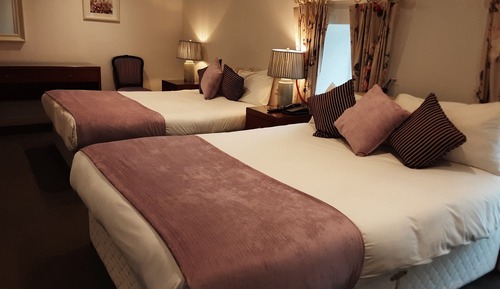 Family Loft Room, 1 Bedroom with 1 Double Bed and 1 Single Bed, Ensuite, Courtyard Area