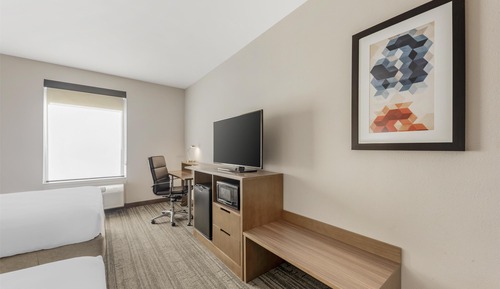 Standard Room, 2 Queen Beds, Non Smoking, Refrigerator & Microwave