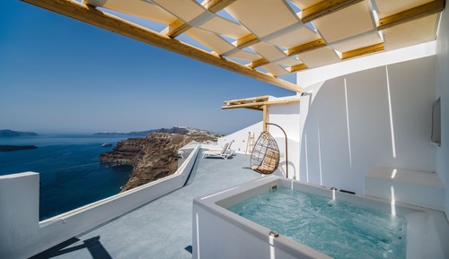 Honeymoon Studio Suite, Hot Tub, Sea View (Venus Caldera)