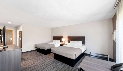 Standard Room, 2 Queen Beds, Non Smoking, Refrigerator & Microwave