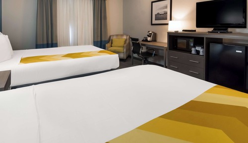 Standard Room, 2 Queen Beds, Non Smoking, Refrigerator & Microwave