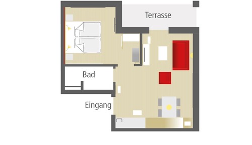 Apartment, Balcony, Garden View (27/28)
