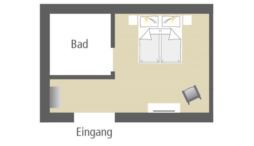 Double Room, 1 King Bed, Non Smoking, Garden View