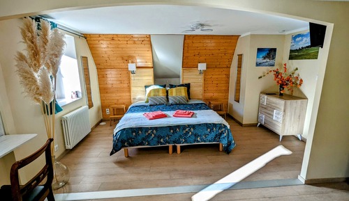 Comfort Quadruple Room, Private Bathroom, Mountain View (Chambre Printemps )
