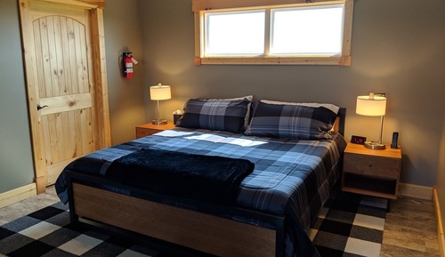 Deluxe Cabin, 1 King Bed with Sofa bed, Hill View