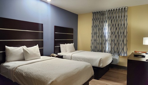 Room, 2 Double Beds, Non Smoking, Kitchen (Efficiency)