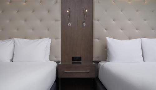 Standard Room, 2 Queen Beds, Non Smoking, Refrigerator & Microwave (Shower Only;with Sofabed)