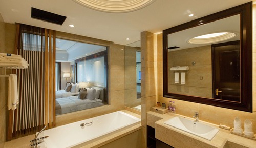 Deluxe Lake View Twin Bed Room
