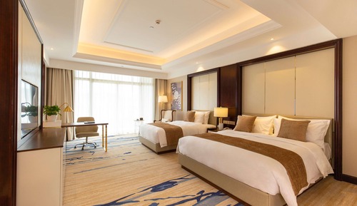 Family City View Twin Bed Room