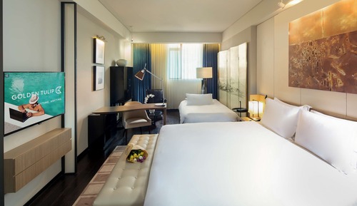 Family Room, 1 King Bed with Sofa bed
