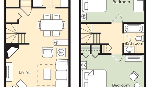 Deluxe Condo, 2 Bedrooms, Kitchen