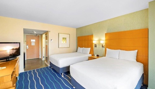Deluxe Studio, 2 Double Beds, Balcony, Ocean View