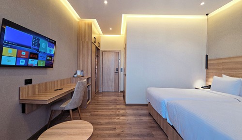 Premium Double or Twin Room, Balcony, City View