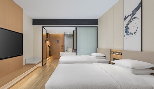 Standard Room, 2 Double Beds, City View
