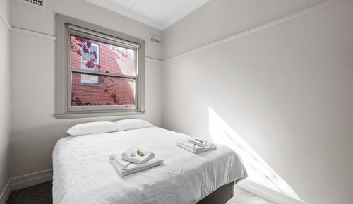 Basic Double Room, 1 Queen Bed, Shared Bathroom